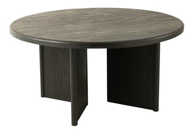 J-Line tafel Rond - hout - zwart