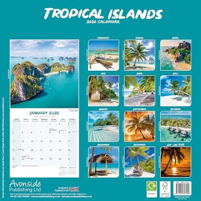 Tropische Eilanden Kalender 2026