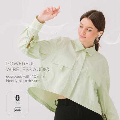 Creative Zen Air SXFI In Ear oordopjes Bluetooth Wit Bestand tegen zweet, Waterbestendig, Indicator voor batterijstatus, Incl. oplaad- en dockingstation