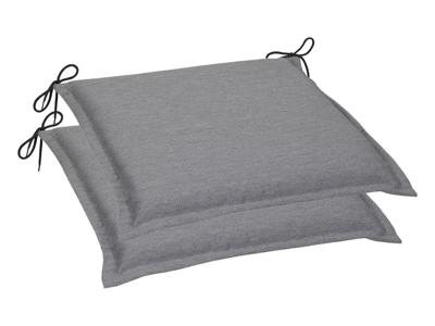 GO-DE Textil Tuinkussen (Set van 2 kussens, Grijs)