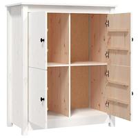 Dressoir 83x41,5x100 cm massief grenenhout wit - thumbnail