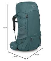Osprey Renn 65 Backpack Dames Cascade Blue/Melon Orange 65L - thumbnail