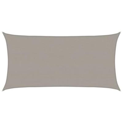 VidaXL Zonnezeil rechthoekig 160 g/m² 2x3,5 m hdpe lichtgrijs - thumbnail
