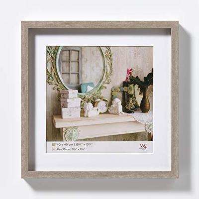 Walther Stockholm 3D fotolijst 40x40cm grijs Walther Stockholm 3D fotolijst 40x40cm grijs