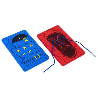 Achoka Handschoen en schoen rijgen, 12dlg.