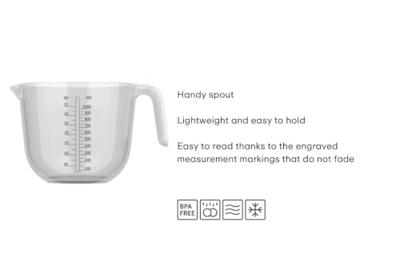 Mepal maatbeker chef it 1000 ml helder