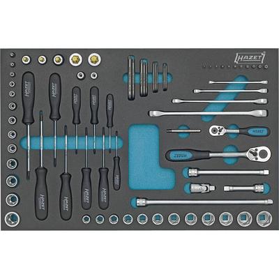 HAZET Dopsleutelset | TORX® dubbele ringsleutels | dopsleutels, enz. | 1/2 inch (12,5 mm) vierkant hol, 3/8 inch (10 mm) vierkant hol, 1/4 inch (6,3