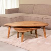 LABEL51 Salontafel Gregg - Naturel - Mangohout - 110 cm - thumbnail