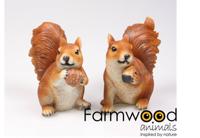 Farmwood Animals Beeld eekhoorn etend 16x9x18cm - thumbnail