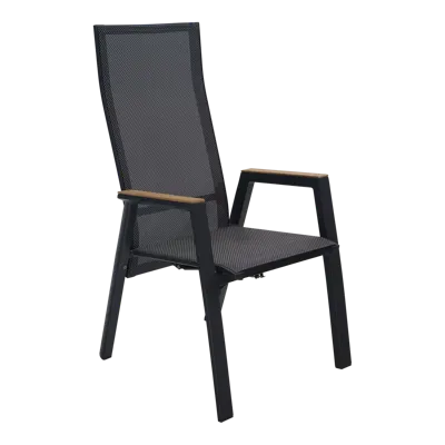 Standenstoel Amir teak negro