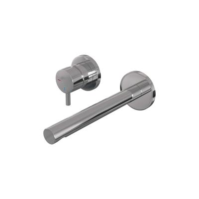 Brauer Chrome Edition Inbouw Wastafelmengkraan met Rechte Uitloop en Rozetten Model B2 Chroom