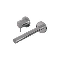 Brauer Chrome Edition Inbouw Wastafelmengkraan met Rechte Uitloop en Rozetten Model B2 Chroom - thumbnail