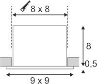 SLV 115701 LED-inbouwlamp 8.3 W Wit (mat) - thumbnail