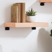 Wandschap 40x20x6 cm onbehandeld massief eikenhout - thumbnail