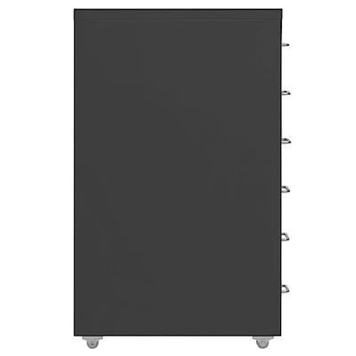 Ladeblok verrijdbaar 28x41x69 cm metaal antracietkleurig