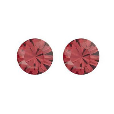 Biba Oorbellen met Swarovski Steentje Indian Pink