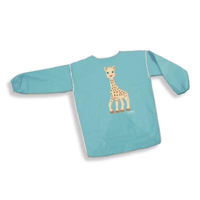 SES Creative kliederschort Girafe junior canvas blauw 1-4 jaar