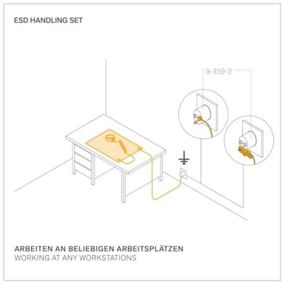 Bernstein Tools for Electronics ESD-handlingset Zwart