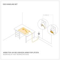 Bernstein Tools for Electronics 9-354 ESD-serviceset Groen (l x b x h) 500 x 400 x 0.35 mm - thumbnail