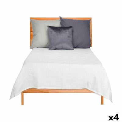 Sprei 180 x 260 cm Wit (4 Stuks)