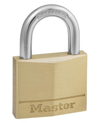 Masterlock 40mm - 22mm hardened steel shackle, 6mm diam. - double locking - 4-pin - 140EURD