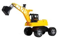 GIGA TRUCKS graafmachine, zwart/geel, los - thumbnail