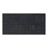 Bosch Accessoires Acculader Li-Ion | GAL 18V-20 - 2607226281 - thumbnail