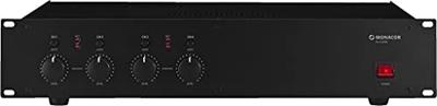 Monacor PA-1450D PA-versterker 50 W 4-kanaals