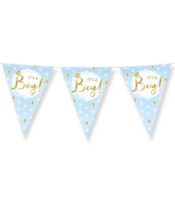 Party flags foil it's a boy!