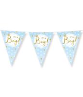 Party flags foil it's a boy! - thumbnail