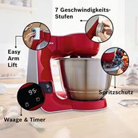 Bosch MUM5X720 Keukenmachine Rood - thumbnail