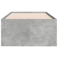 Slaapbank met lades zonder matras 90x200 cm betongrijs - thumbnail