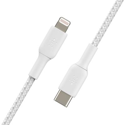 Belkin BOOSTCHARGE gevlochten USB-C naar Lightning kabel Belkin BOOSTCHARGE gevlochten USB-C naar Lightning kabel
