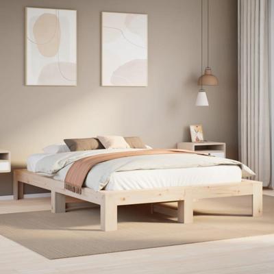 Bedframe zonder matras massief grenenhout 140x200 cm Bedframe zonder matras massief grenenhout 140x200 cm