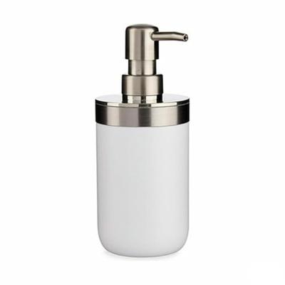 Zeepdispenser Berilo Wit Zilverkleurig Plastic 350 ml 8 x 17 x 9 cm 9 x 17 x 8 cm (6 Stuks)
