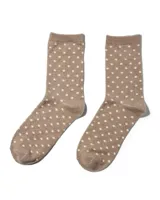 Dames sokken 1-pack - Dots - Vrolijke en leuke dames sokken met stippel print - thumbnail