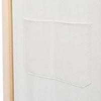 Kamerscherm met 6 panelen 240x170x4 cm stof crème - thumbnail