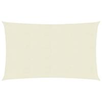VidaXL Zonnezeil 160 g/m² 3,5x5 m hdpe crèmekleurig - thumbnail