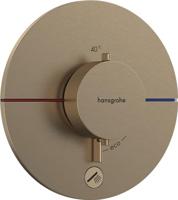 Hansgrohe ShowerSelect Comfort S thermostaat inbouw voor 1 functie en extra uitgang, Brushed Bronze - thumbnail