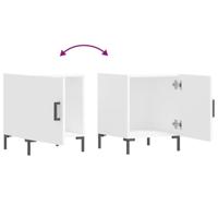 Nachtkastjes 2 st 40x40x50 cm bewerkt hout wit - thumbnail