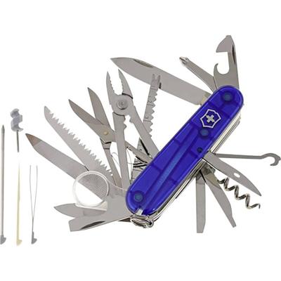 Victorinox SwissChamp 1.6795.T2 Zwitsers zakmes Aantal functies 33 Blauw (transparant) Victorinox SwissChamp 1.6795.T2 Zwitsers zakmes Aantal functies 33 Blauw (transparant)