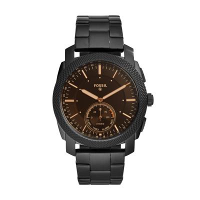 Horlogeband Fossil FTW1165 Staal Zwart 24mm