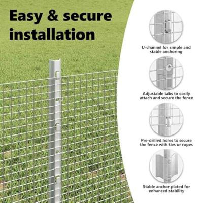 VidaXL Hek met paal zilver 0,4 x 50 m staal