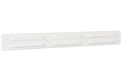 Nedco schoepenrooster alu. 370 x 40 mm RAL9010 wit