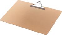 Q-CONNECT klemplaat, hardboard karton, ft A3, liggend, bruin - thumbnail
