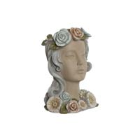 Grondlegger Home ESPRIT Multicolour Crème Magnesium chica 32 X 30 X 48 cm - thumbnail