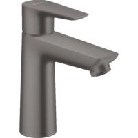 Hansgrohe Wastafelmengkraan Talis E 110 Eengreeps met Trekwaste Geborsteld Zwart Chroom - thumbnail