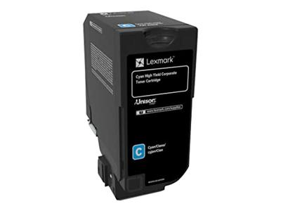 Lexmark Toner 74C2HCE Origineel Cyaan 12000 bladzijden 74C2HCE