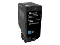 Lexmark Toner 74C2HCE Origineel Cyaan 12000 bladzijden 74C2HCE - thumbnail