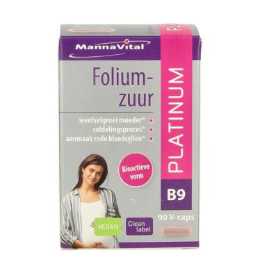 Mannavital Foliumzuur platinum 90 Vegetarische capsules